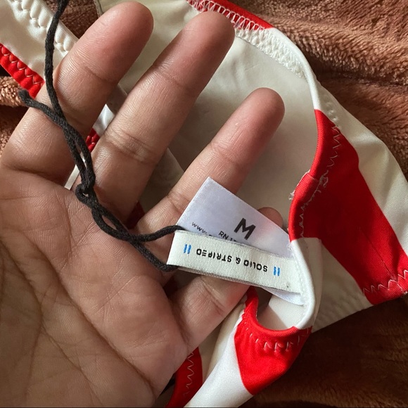 Solid & Striped The Elle Cherry Stripe Bikini - Picture 4 of 10
